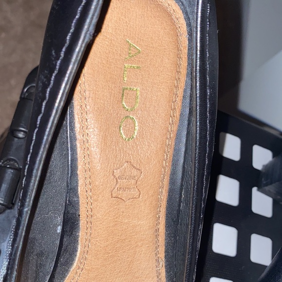 Brand new Aldo black solid pumps. Genuine leather. Never miss a beat with this. - Picture 5 of 5